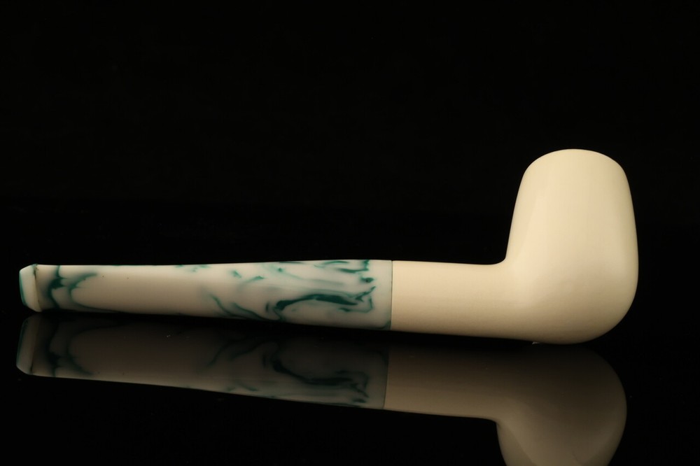 Billiard Block Meerschaum Pipe with fitted case 14078