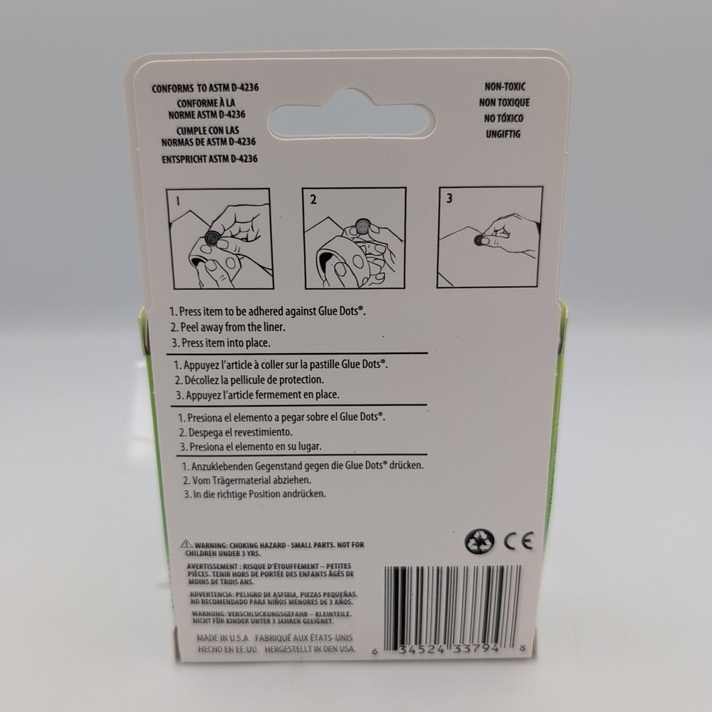 Glue Dots Clear Dot Roll-Mini .1875" 300/Pkg - GD32794