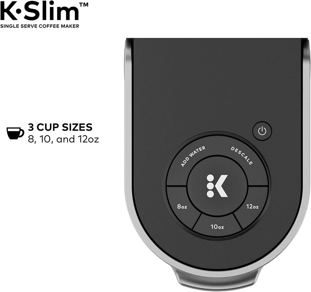 K-Slim Single Serve K-Cup Pod Coffee Maker, Multistream Technology, 3 Brew Sizes