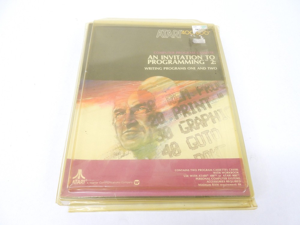 Atari 400/800 Invitation To Programming 2: Vintage Sealed Cassette (nice)