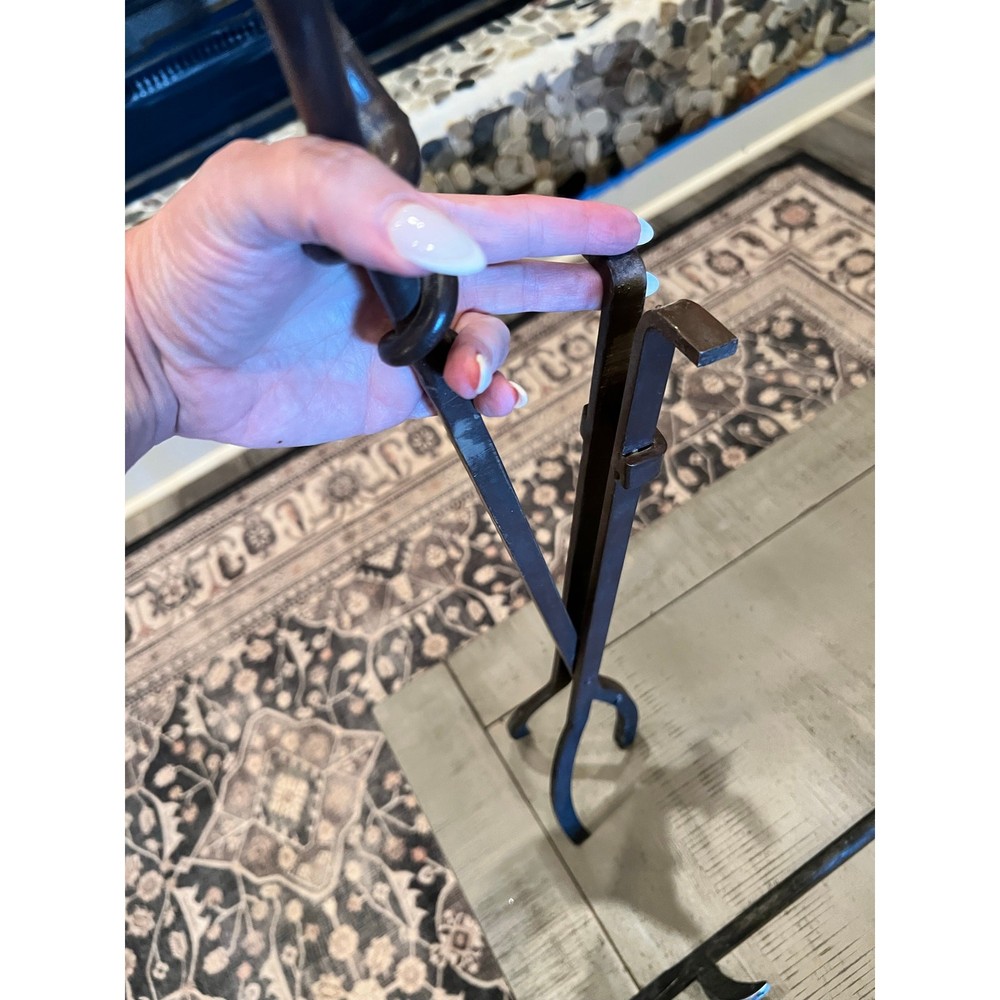 Vintage Forged Fireplace Tools Set of 4