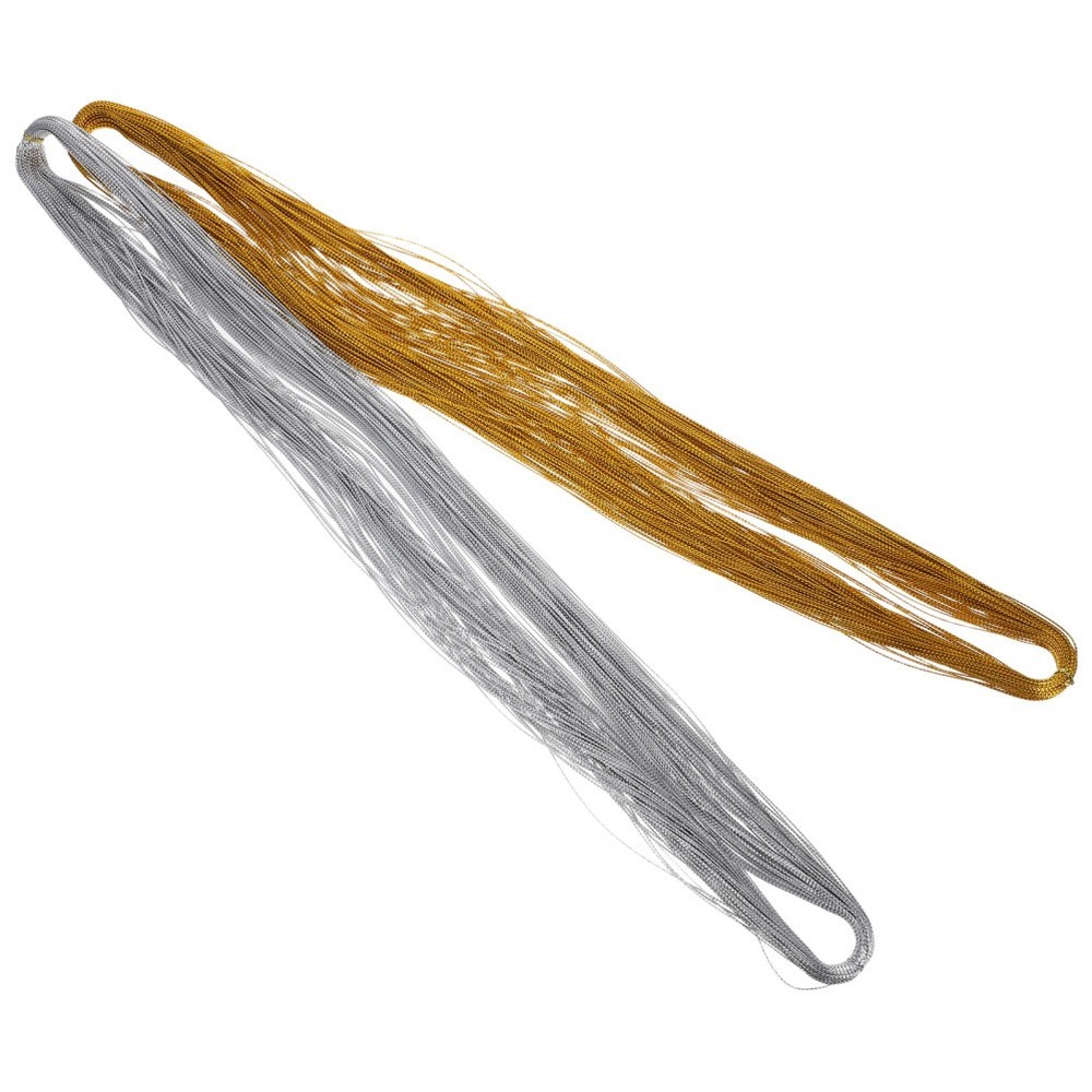 2 Pcs Gold Thread for Decor Metallic Threads Christmas Craft Twine