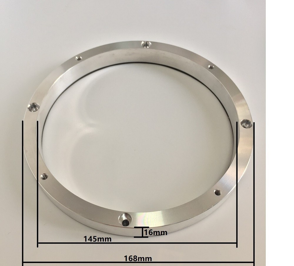 6.5" Solid Aluminum Car Speaker Mounting Spacer Rings Mounting Depth Resolution