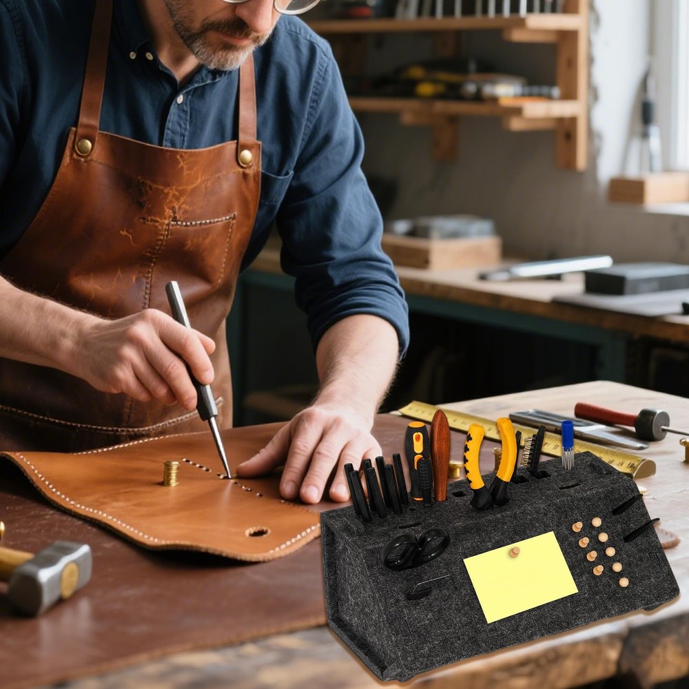 Screwdriver Organizer Rack for Workbench, Desktop Hand Tool Storage Holder, S...