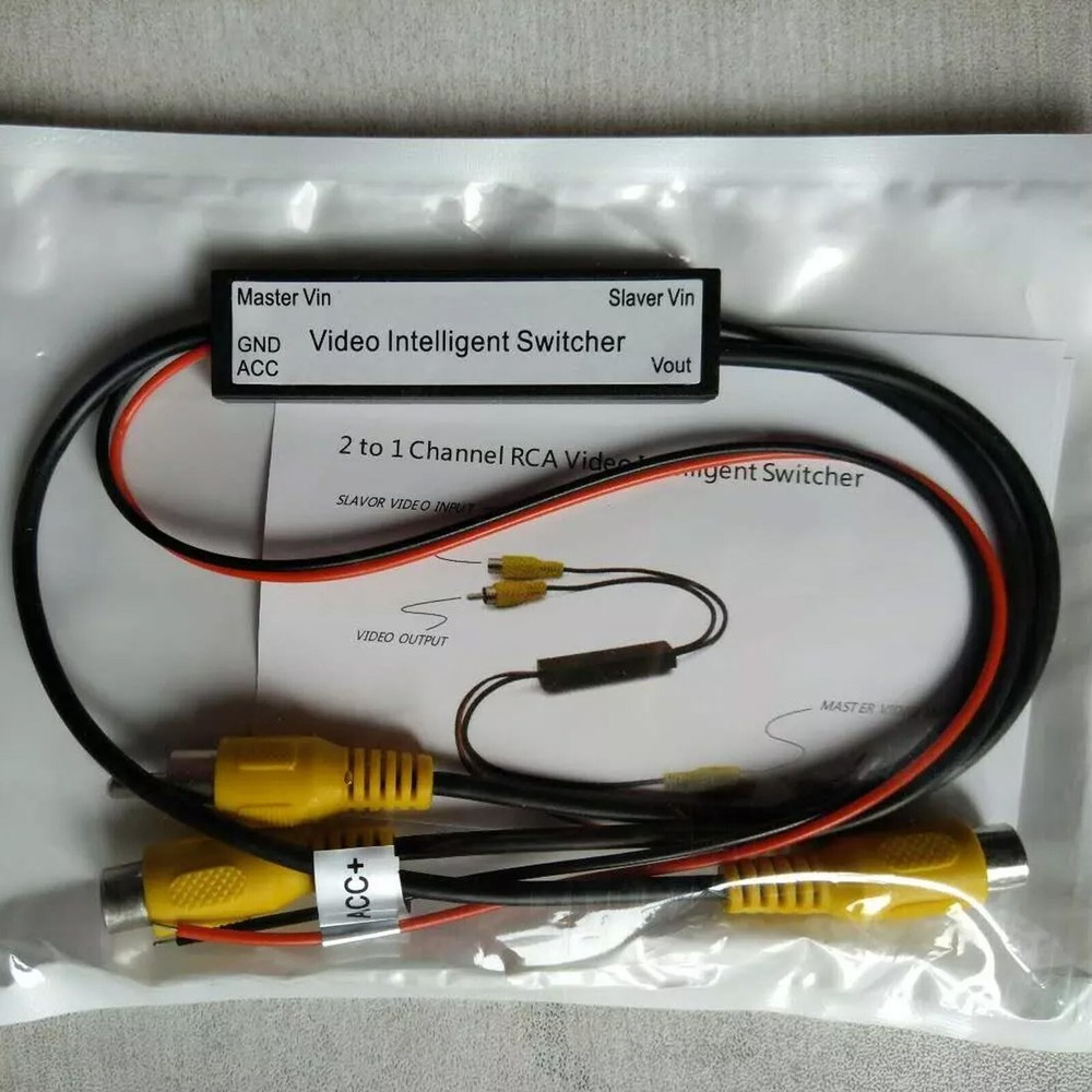 Car RCA Video Switch 2 Inputs 1 Output – Intelligent Auto Front/Rear Camera