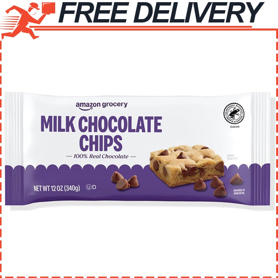Milk Chocolate Chips 100% Real Chocolate, 12 Oz