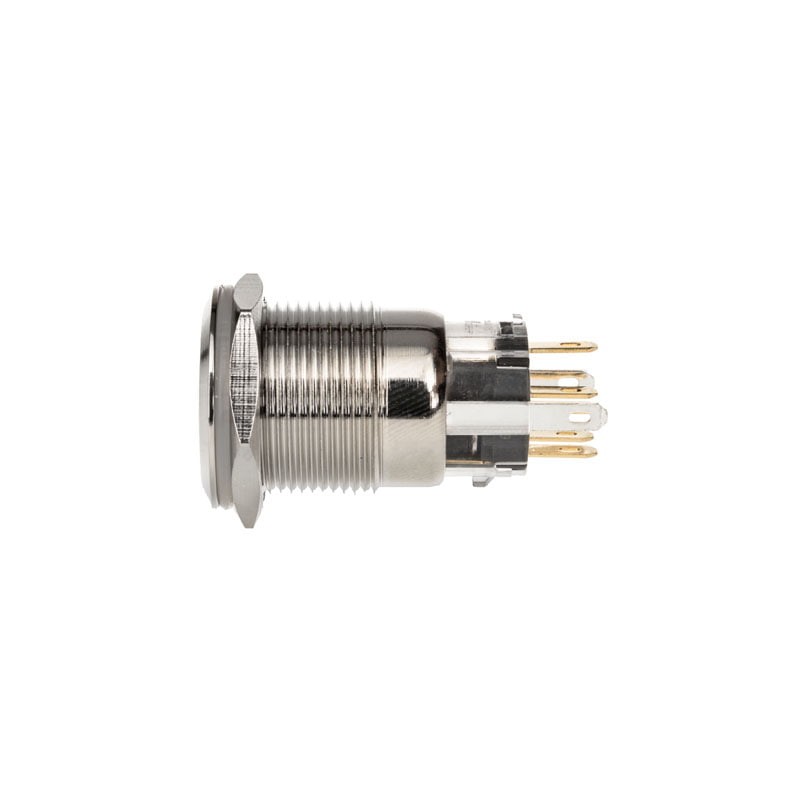 DimasTech Vandalism Switch/Button 19mm Silverline Dot RGB Steel PD210