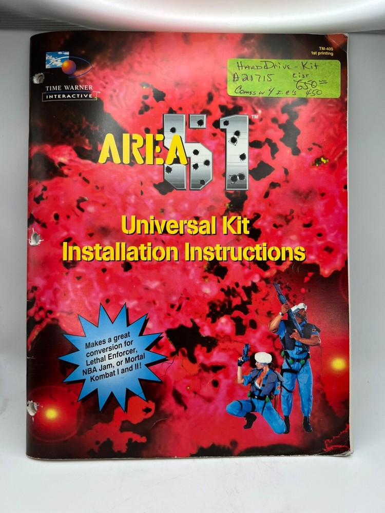 ATARI: Arcade game Manuals Collection from distributors library YOUR CHOICE