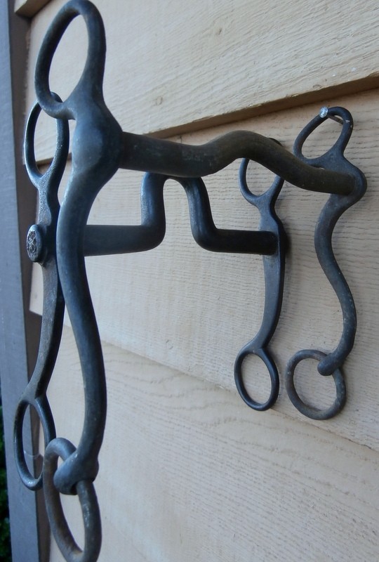 2 Antique Old Iron Horse Curb Bits