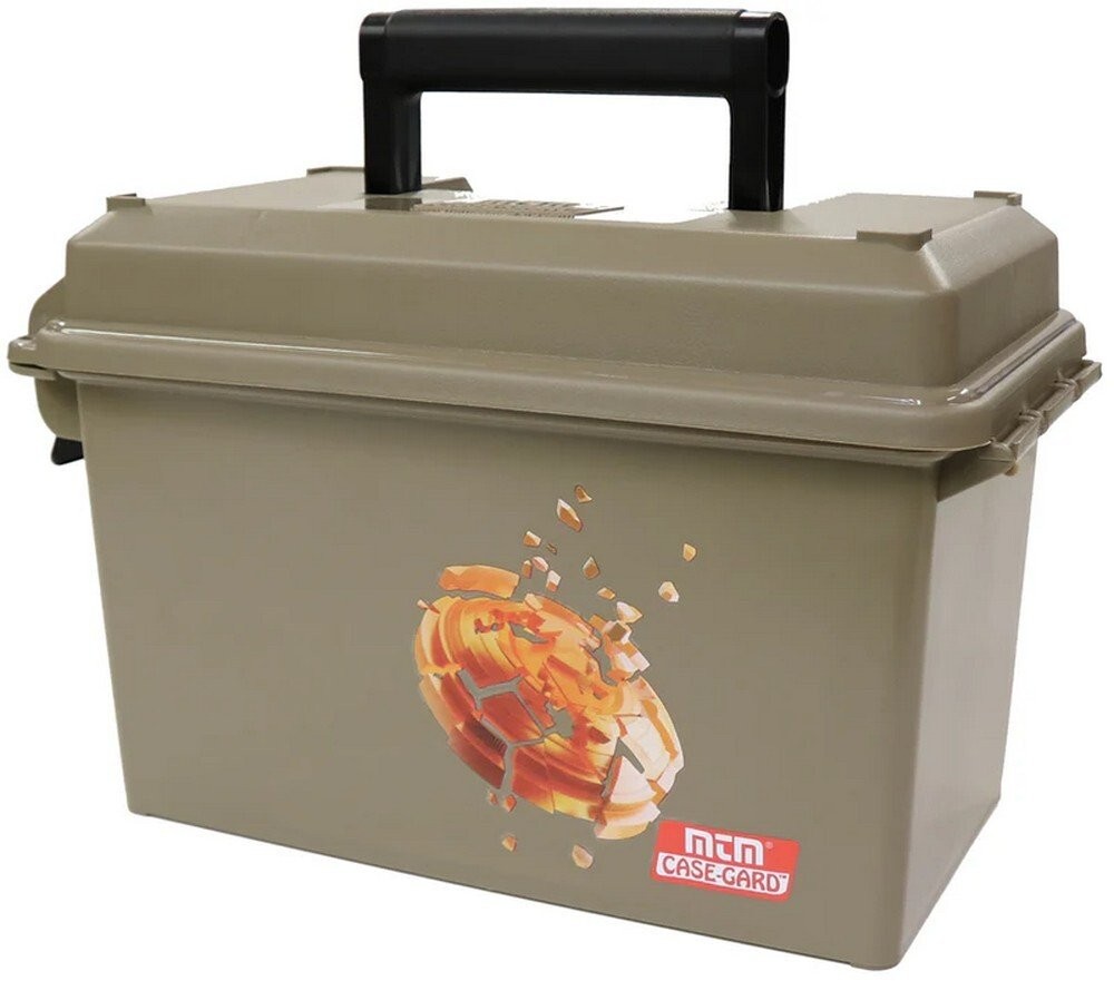 MTM Case-Gard Dark Earth Field & Range Case Polypropylene Ammo Box - SFRC