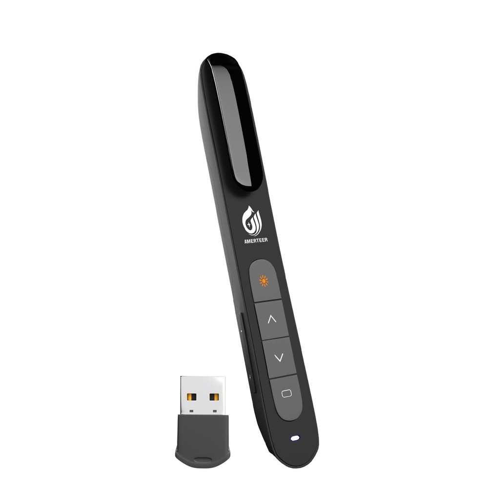 Wireless Presenter,Support Hyperlink RF 2.4GHz Powerpoint PPT Clicker Present...