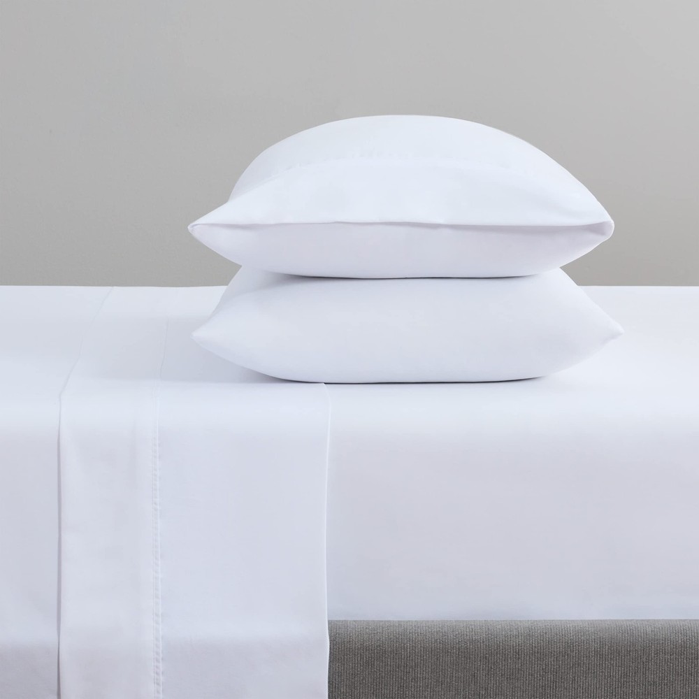 Arkwright Bulk Queen Flat Sheets - Pack of 6 - Soft - 6, White