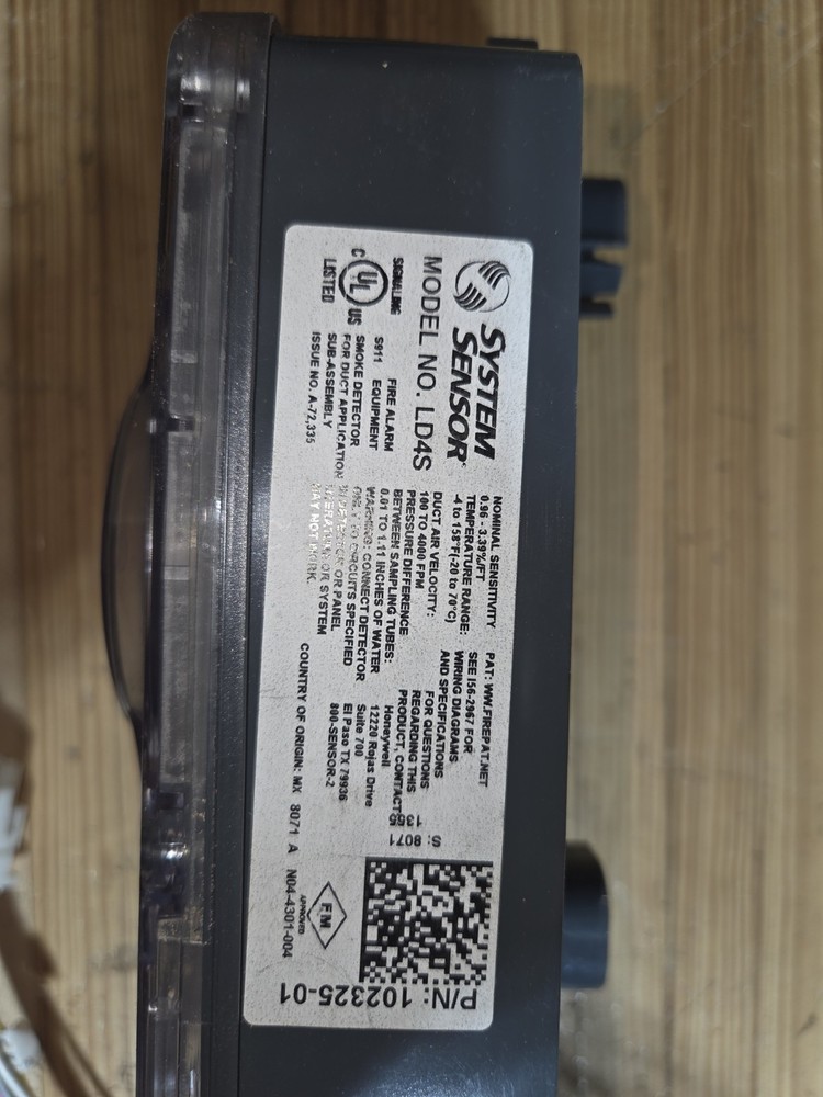 SYSTEM SENSOR LD4S, 4-Wire Photoelectric Sensor Component LD4P120X BOTH Smoke