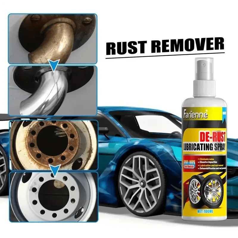 Rust Remover Spray for Metal Surfaces Car Wheels Strong Decontamination