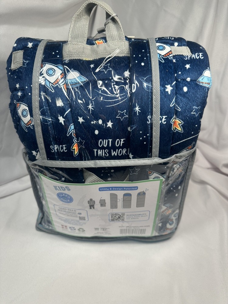 sleep n pack sleeping bag & back pack kids space
