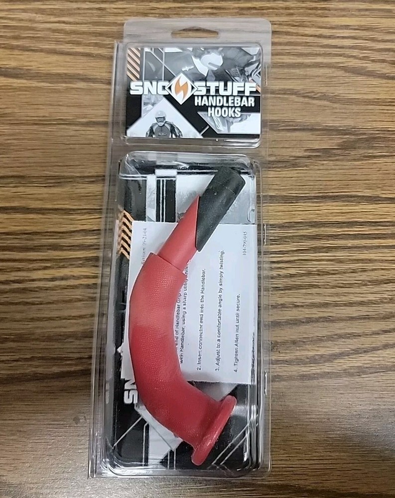 NEW Sno-Stuff RED COMBINATION Snowmobile Handlebar Hook. #104-459-82