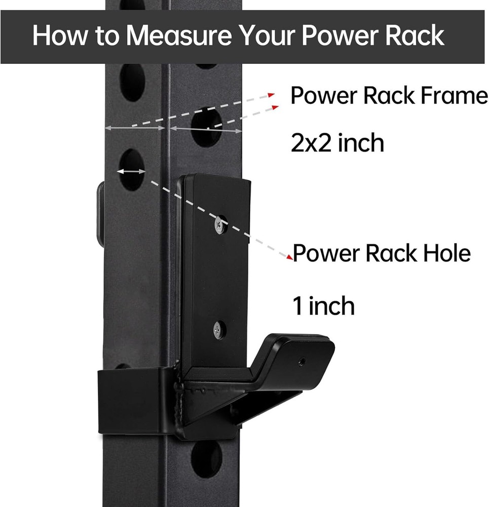 Double Bracket J-Hooks for 2" x 2" Power Rack – Ultimate Stability & Safety--