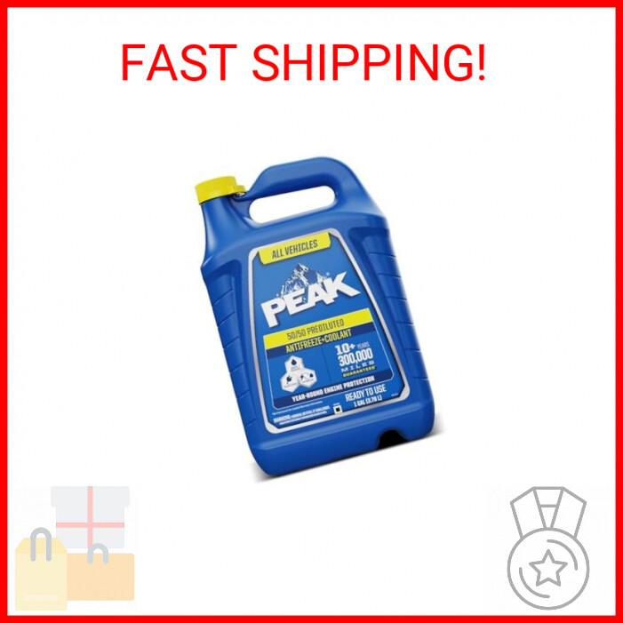 PEAK 50/50 Prediluted Antifreeze and Coolant for All Engine Cooling Systems