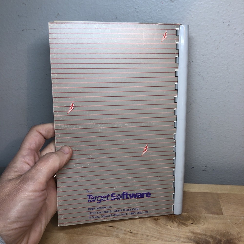 Vintage Mac Lightning MacLightning Apple Macintosh Computer Software Manual 1985