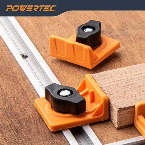 POWERTEC 72378 T-Track Inline and Short Stop Kit
