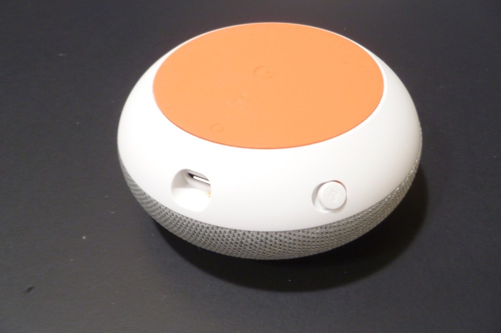 Google Home Mini - Model H0A - 1st Generation White w/ Power Cable - TESTED