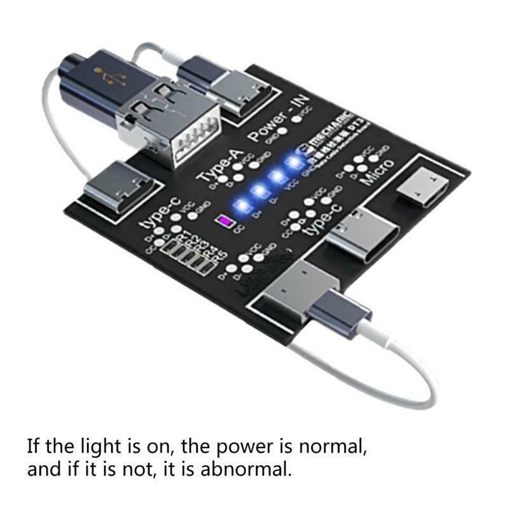 DT3 Data Cable Detection Board USB Cable Tester For iOS Android Type-C iPhone d