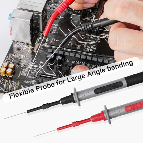 28 Pcs Multimeter Test Leads Kit with Replaceable Gold-Plated Multimeter