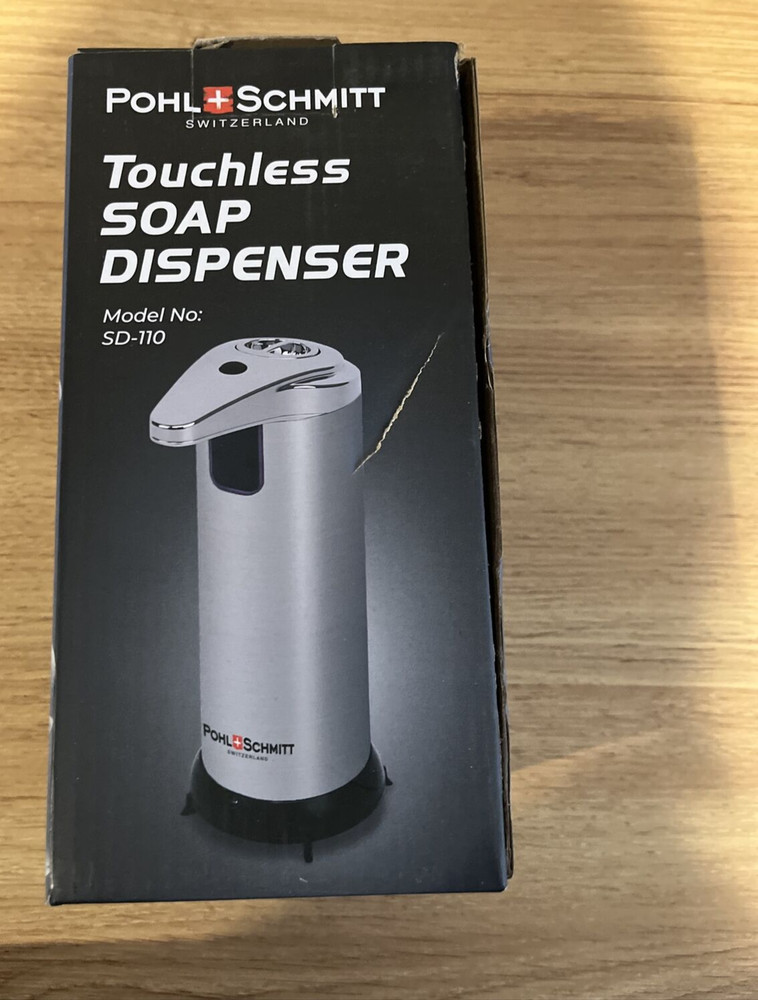 POHL SCHMITT  Premium Automatic Silver Soap Dispenser  Touchless NEW