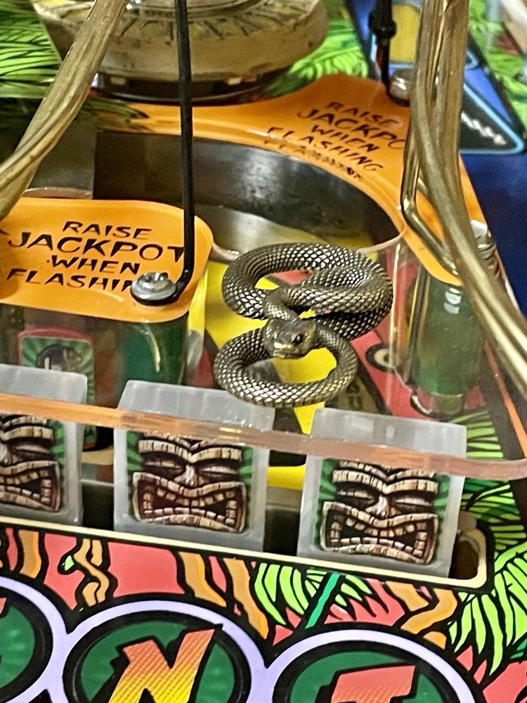 Indiana Jones Pinball Machine Snake Mod (SOLID BRASS!!)