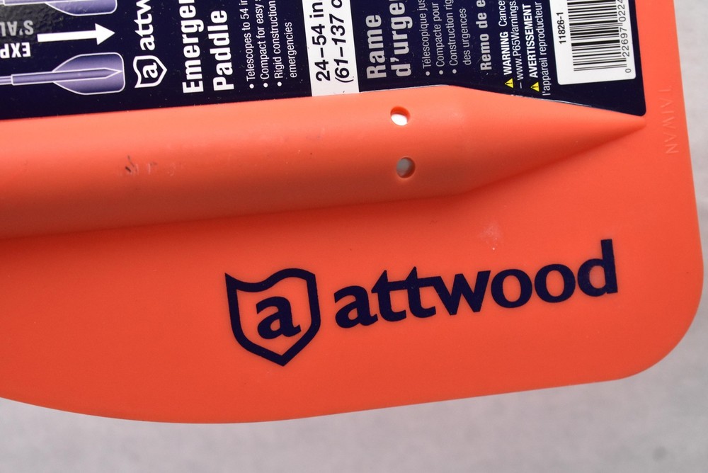 Attwood Emergency Paddle Telescoping 24-54 In Orange Compact Boat Accessory