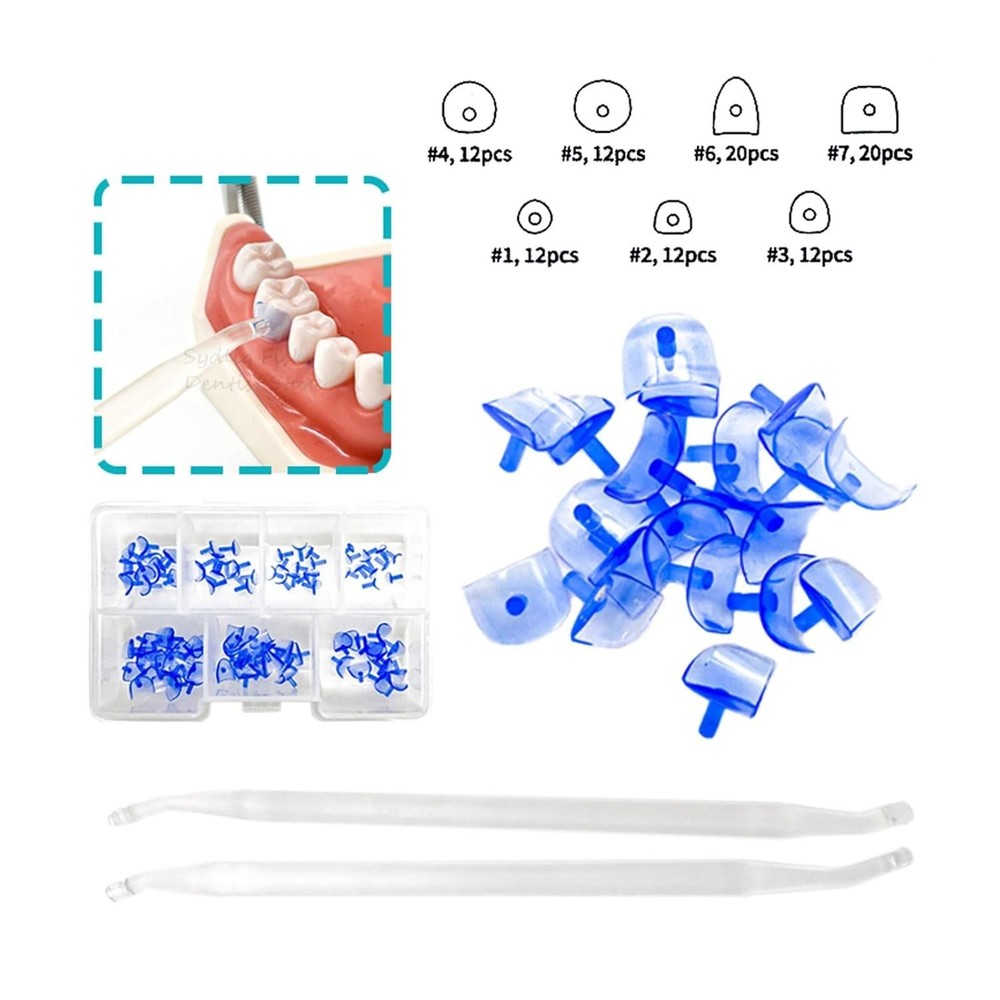 Dental Transparent Cervical Matrices Kit Composite Gingival Retractor Handle