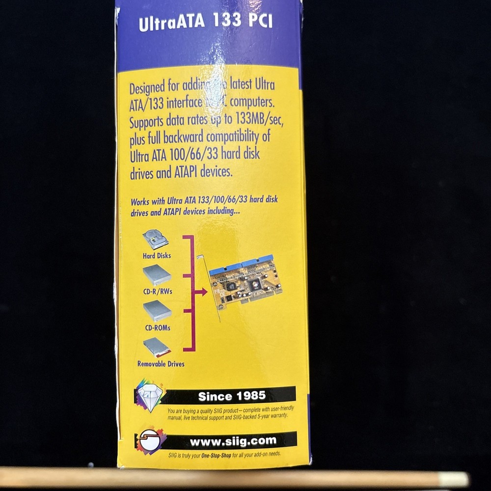 SIIG open box UltraATA 133, Dual Channel Bus Master Host Controller