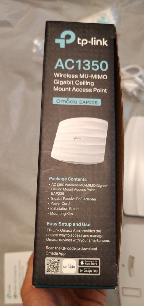 TP-Link AC1350 (EAP225) Wireless MU-MIMO Gigabit Ceiling Mount Access Point v3.8