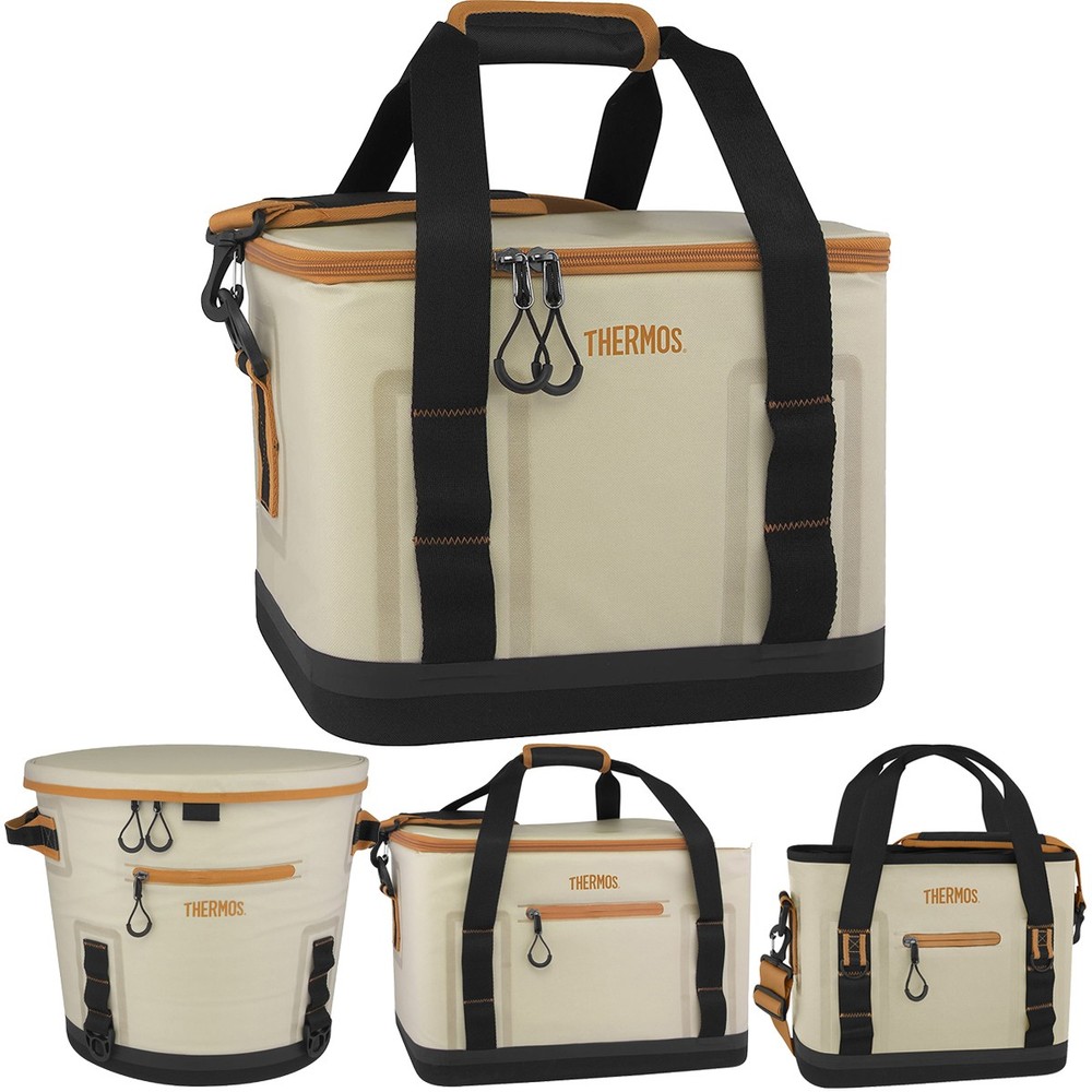 Thermos Trailsman Can Cooler - Cream/Tan