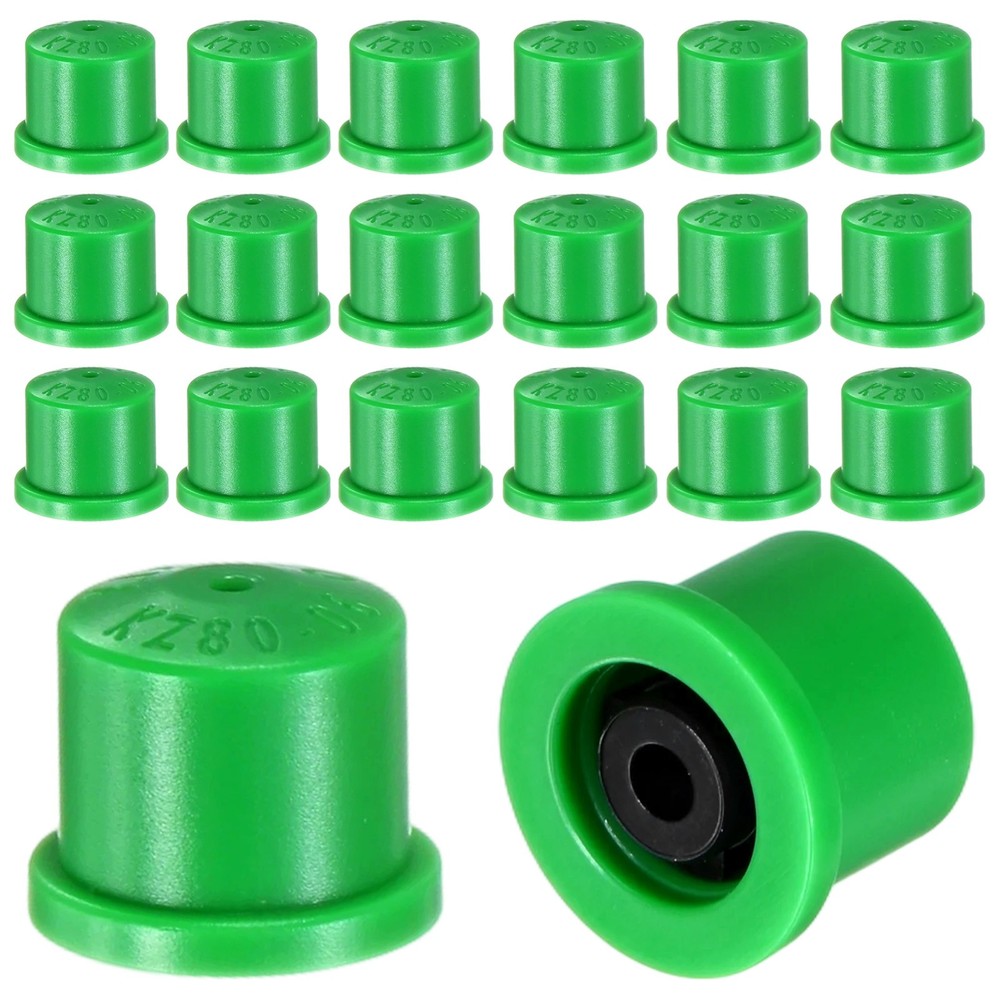20-Pack Plastic Hollow Cone Sprayer Nozzle Tips [Green, 1.5mm Pore]