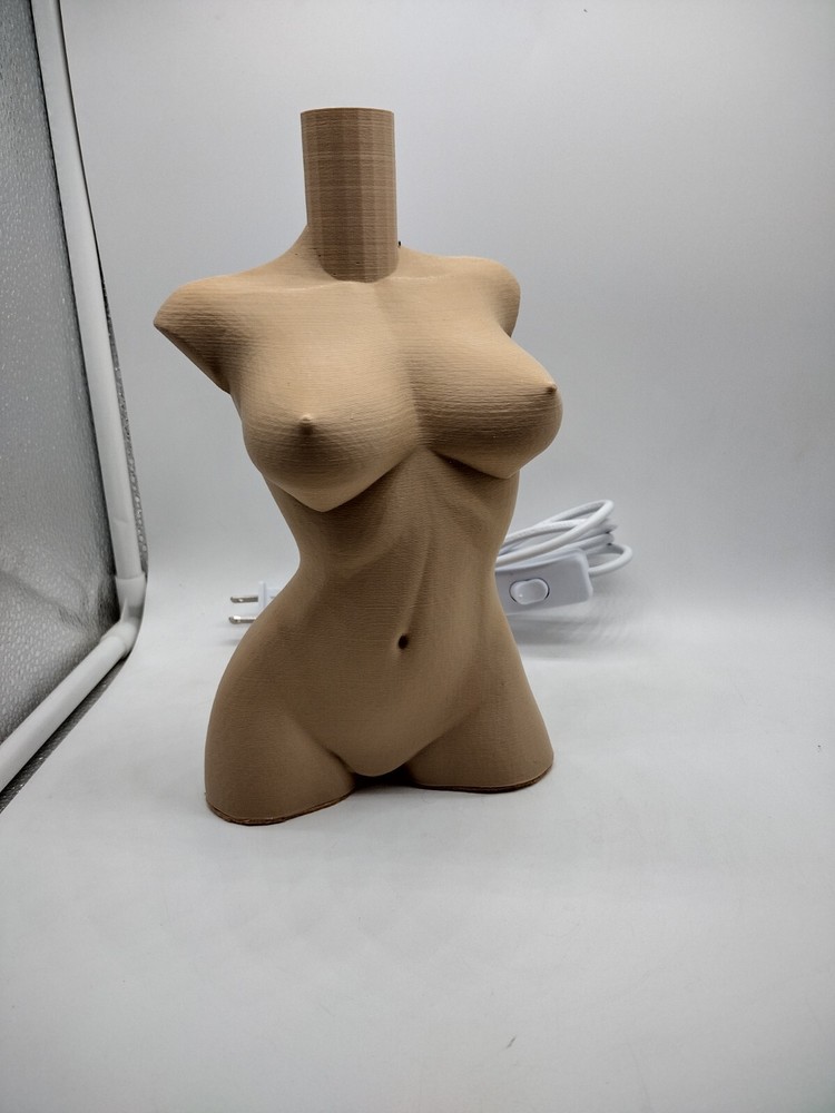 Female Torso NL - 3d Printed Paintable Lamp / Nightlight