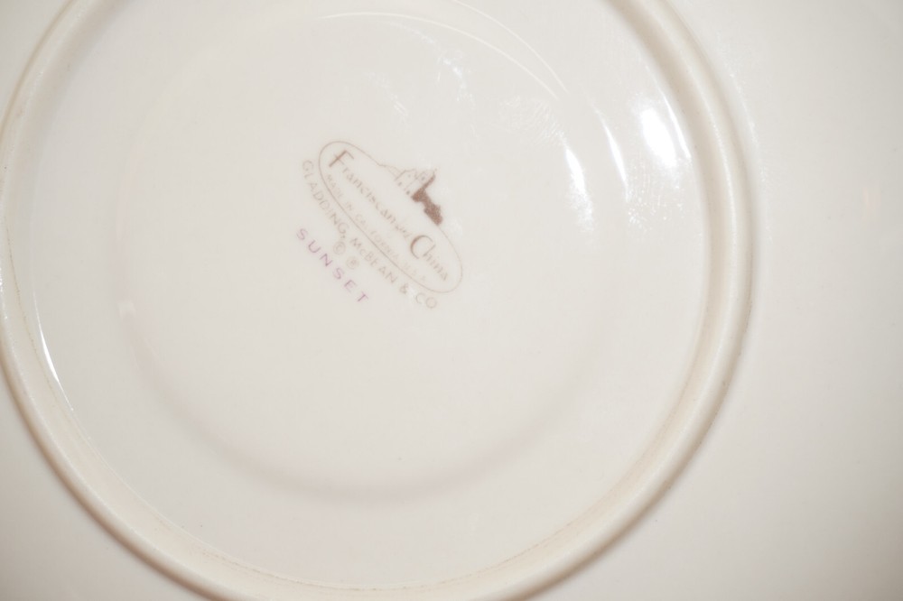 Franciscan Sunset (4) Cup & Saucer SETS (B33)