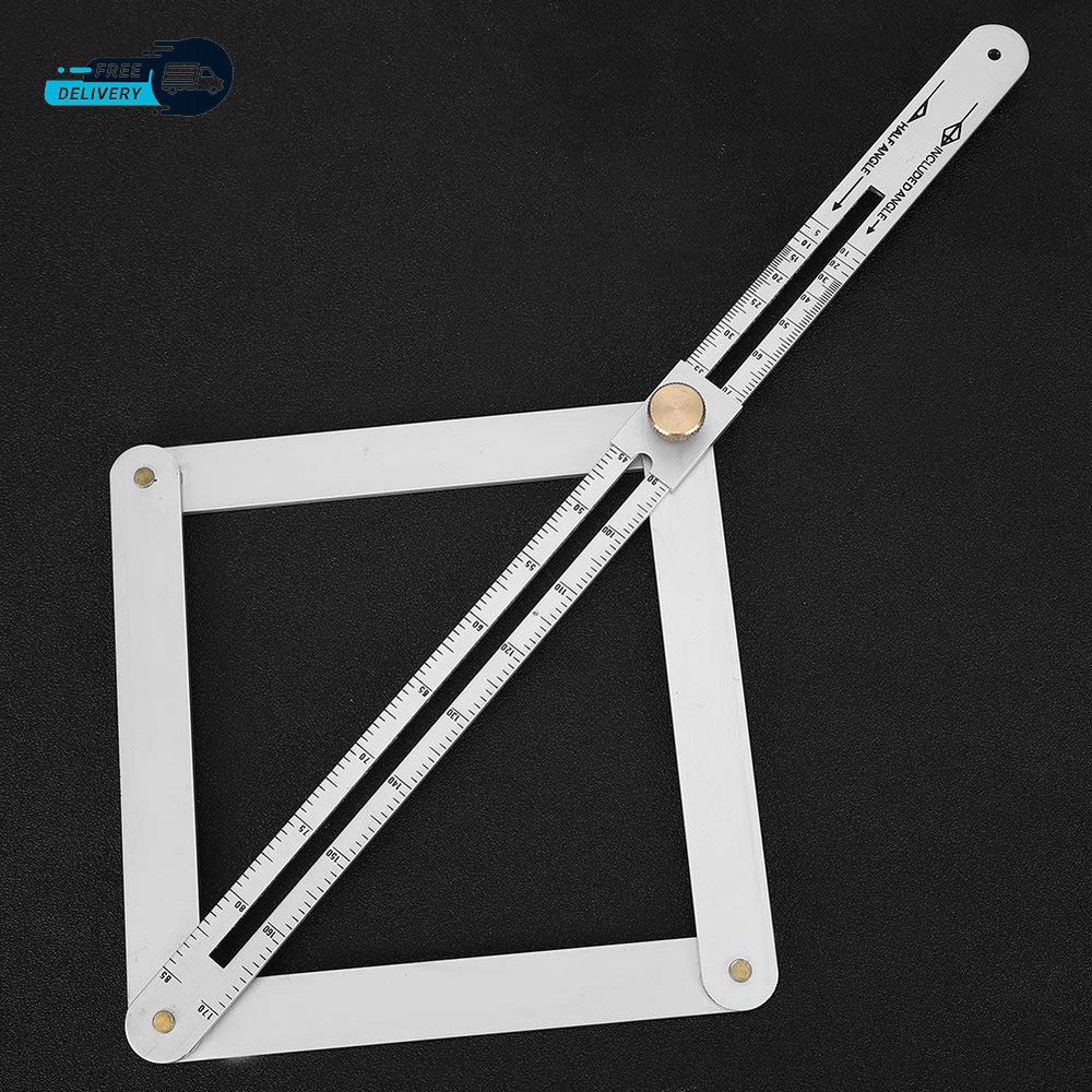 Corner Angle Finder, 4 Fold Diagonal Square Ruler, 0-170° Angle Corner Ruler