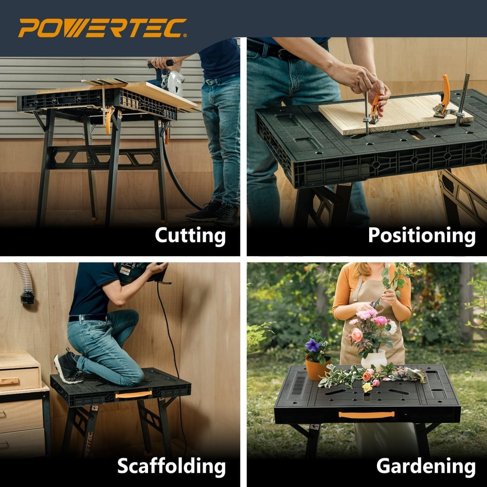 POWERTEC Portable Folding Worktable – Portable Folding Worktable (UT1014)