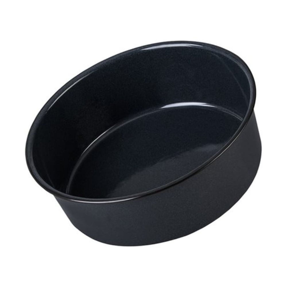 10in Enamel Cake Pan Gray
