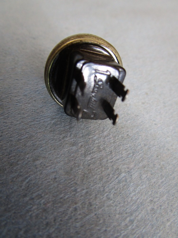 New old stock vintage mini Grayhill pushbutton microswitch 4 spade terminals