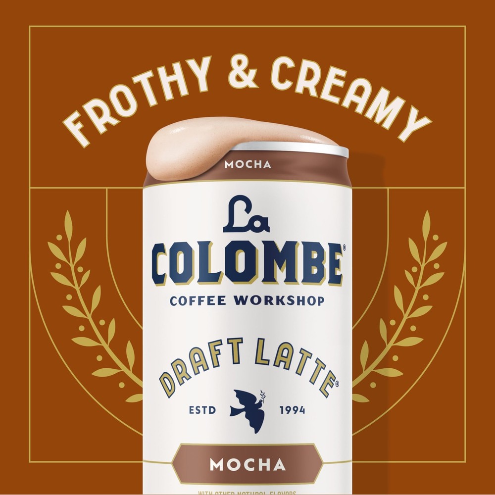La Colombe Mocha Draft Latte - 9 Fluid Ounce, 4 Count - Cold-Pressed Espresso