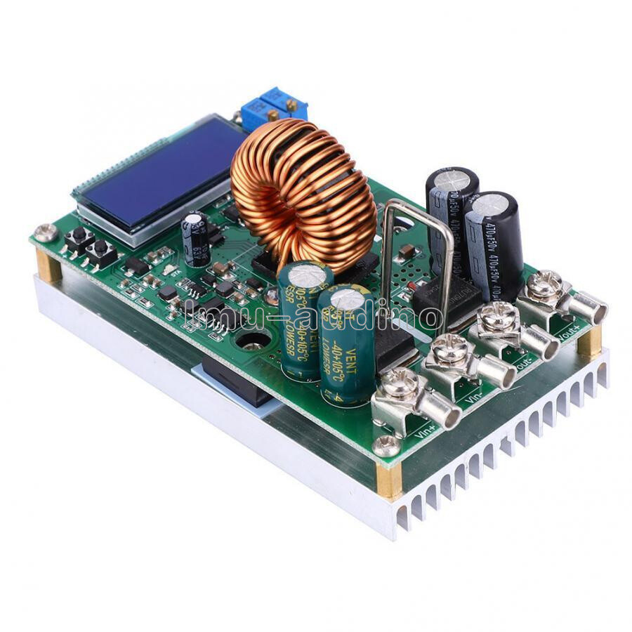 20A DC-DC 7-50V to 0-36V LCD Adjustable Step-down Power Supply Converter Module