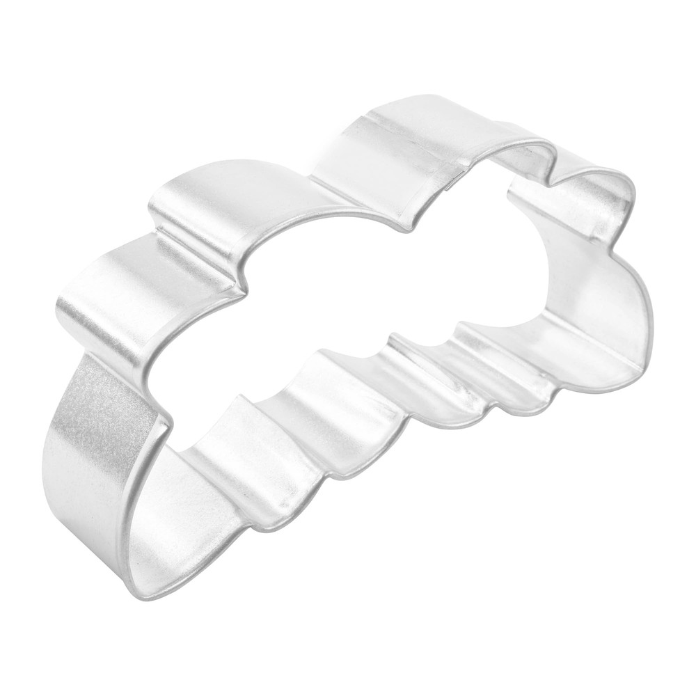R&M Eucalyptus Leaf 4" Tinplated Cookie Cutter, Silver