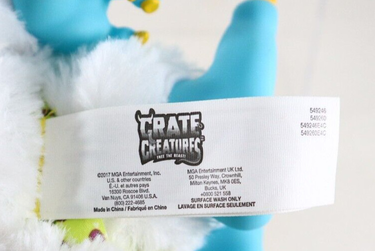 Crate Creature Yeti Named Blizz Monster Interactive Sounds Vibrates Lights 2017