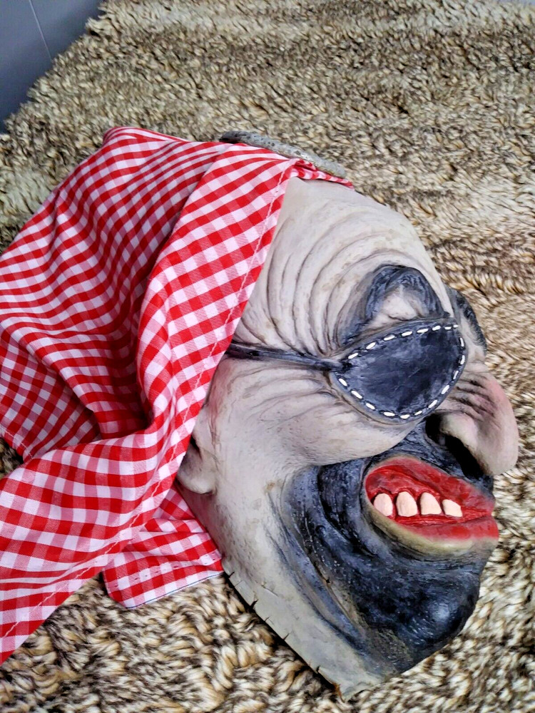 Pirate Rubber Latex Halloween Mask
