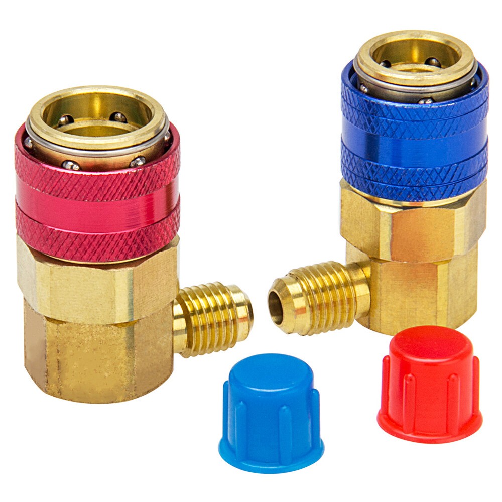 Gauge Car Auto A/C Manifold Conversion Kits Low/High Angle Quick Adapter Fitting