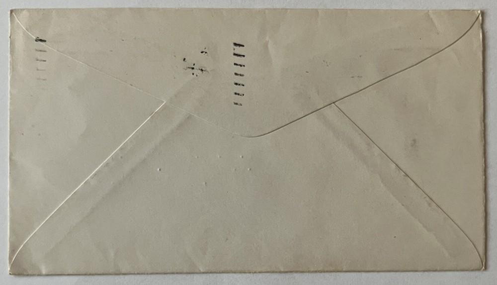 DOUBLE ERROR 1942 US CA COVER MISSING INK ON STATIONERY POSTAGE AND DUAL CANCELS