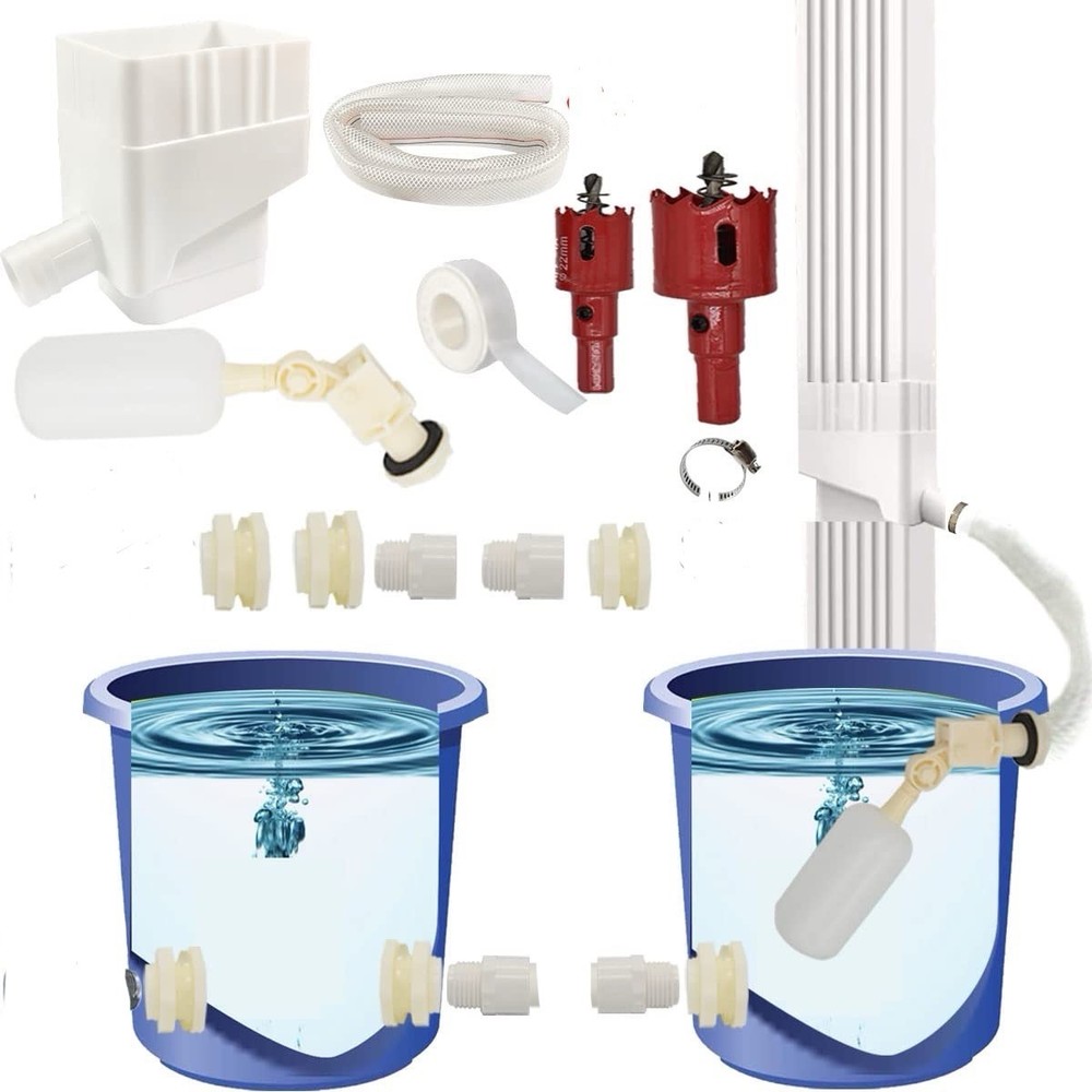 Rain Barrel Diverter Kit, Custom Rainwater Collection System