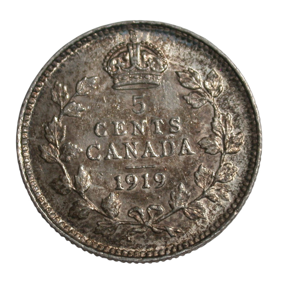 Canada 1919 5¢ Silver